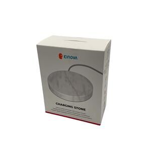 Einova Wireless Charging Stone with 10W Fast Charging White Marble